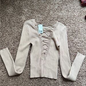 Forever 21 Tan Knit Sweater